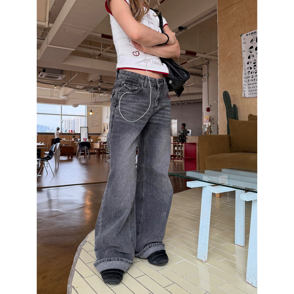 CCYE Straight Old Casual Jeans