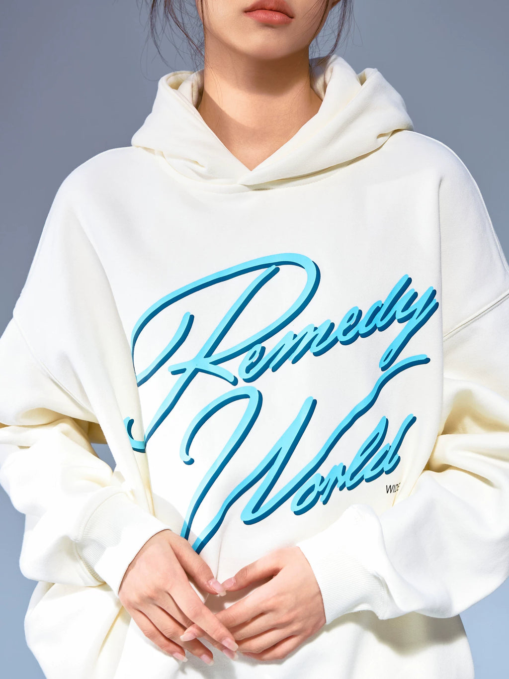 Remedy Vintage Alphabet Handwritten Print Hooded Sweater