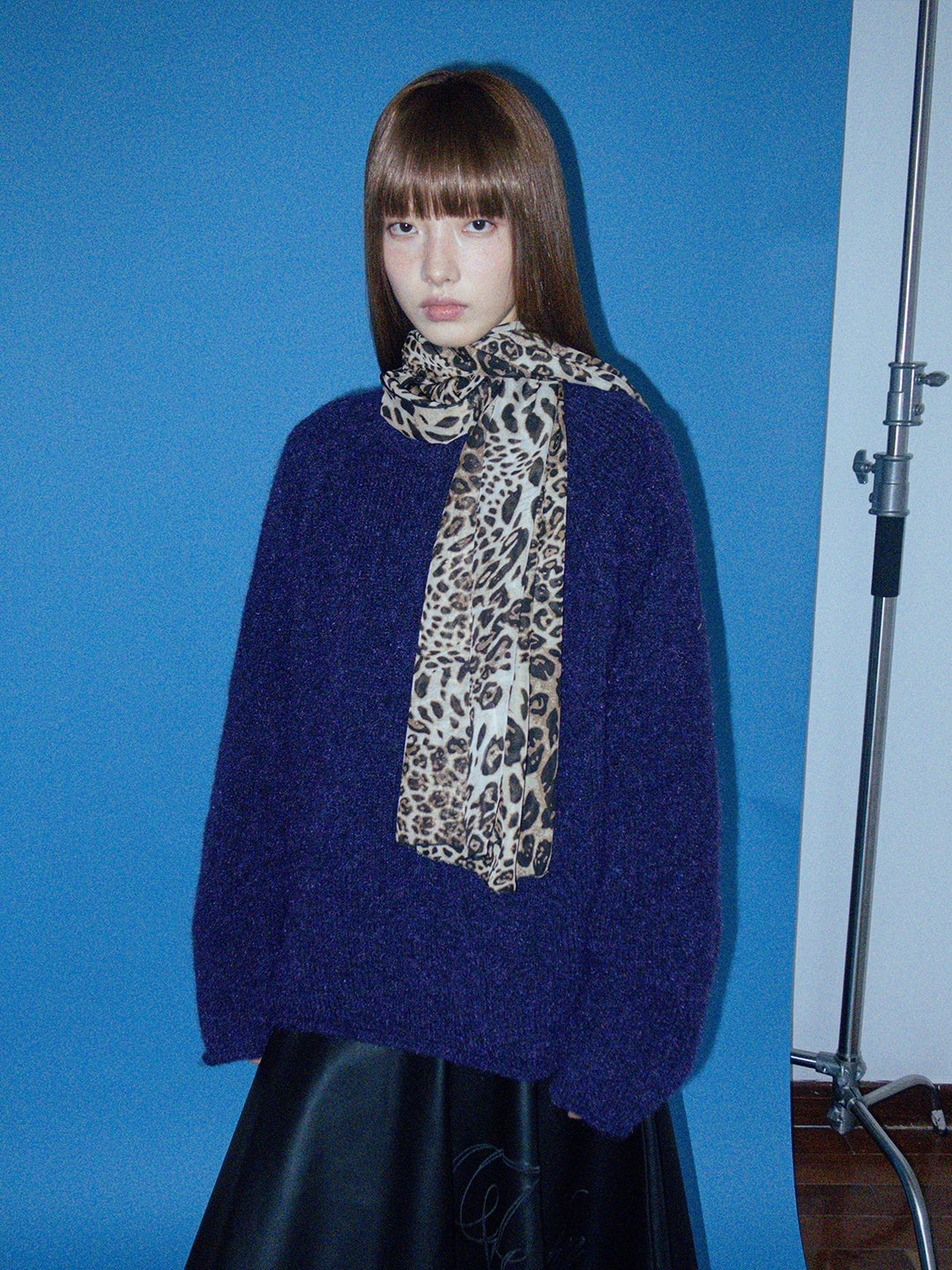 FUNKYFUN Soft Skin Warm Shoulder Sleeve Knitted Sweater