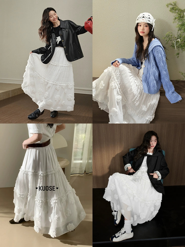 Kuose Puff Cake Skirt