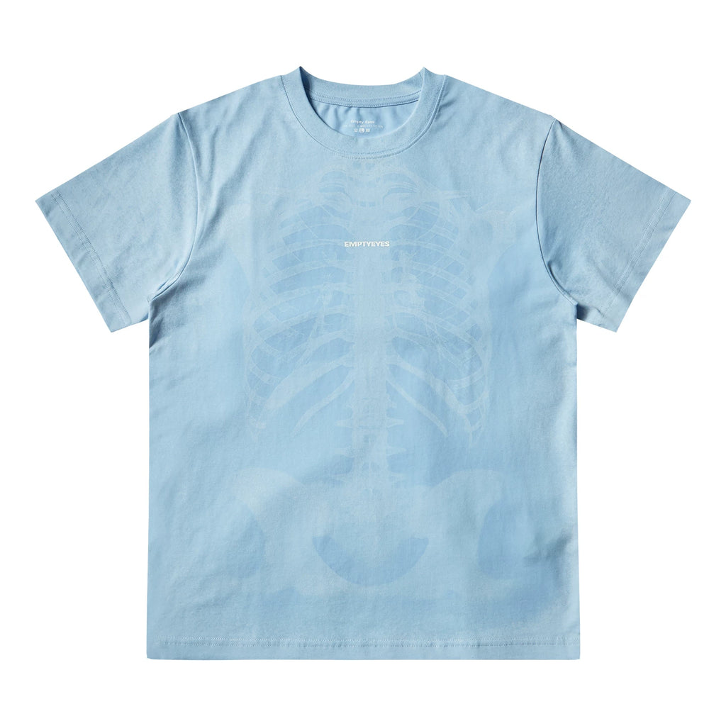 Empty Eyes Skeleton Print Casual Tee