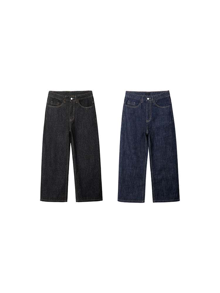 PLUS NO LOGOA Loose Straight Wide-leg Jeans