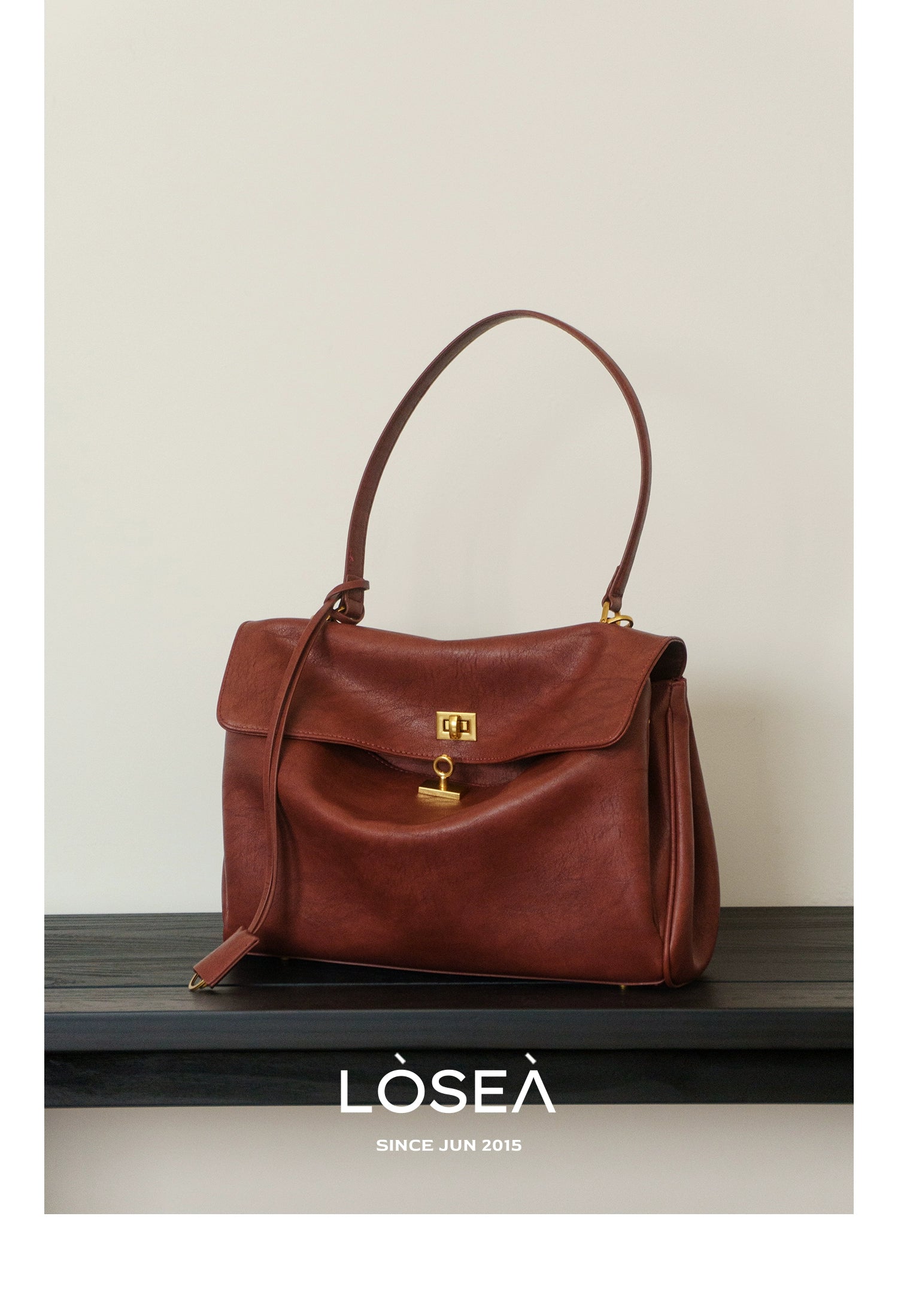 LOSEA Large Capacity Commuter Versatile Shoulder Handbag