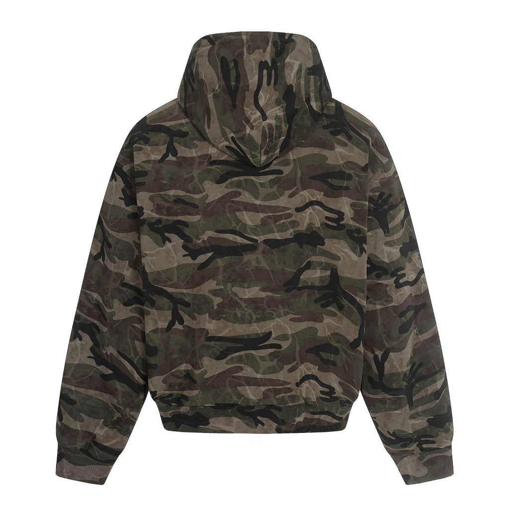 11KN Vintage Camo Hooded Fleece Jacket