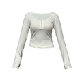JCAESAR Semicircular Henry Neck Long Sleeve