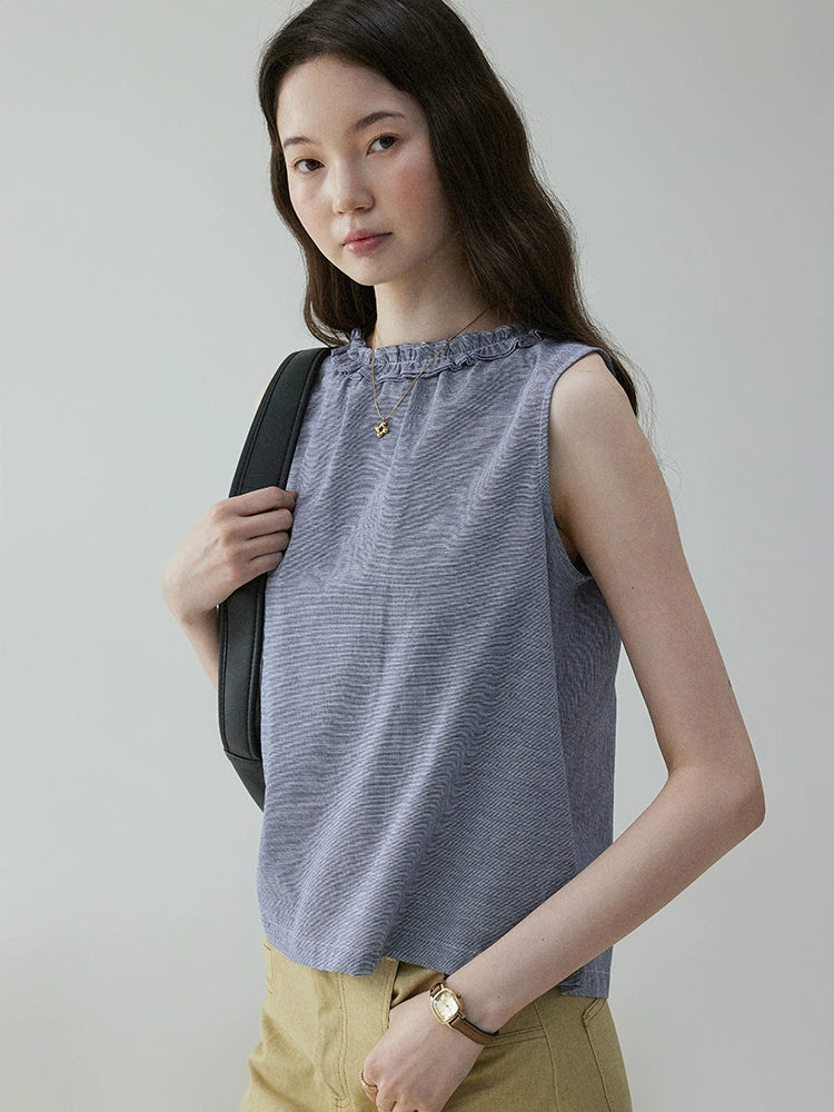 VOOE Front and Rear Two Wear Lace Vest Shirts