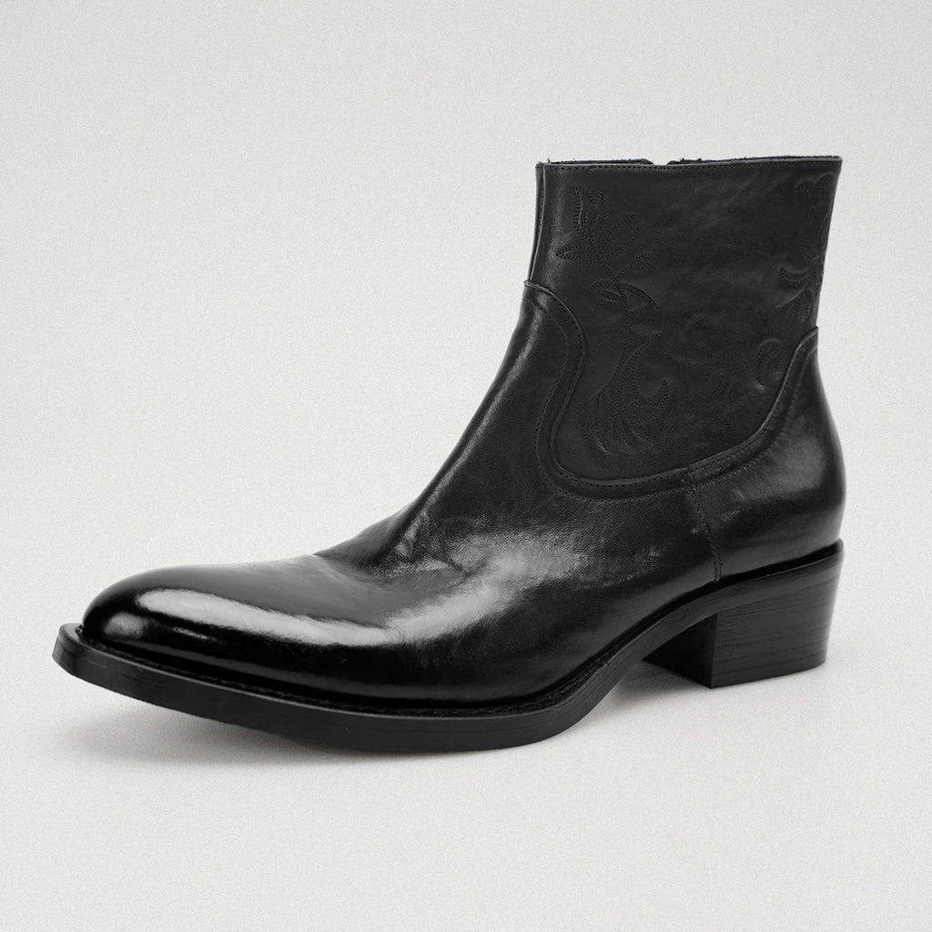 AMBSOM Pointed Yuppie High-top Chelsea Boots