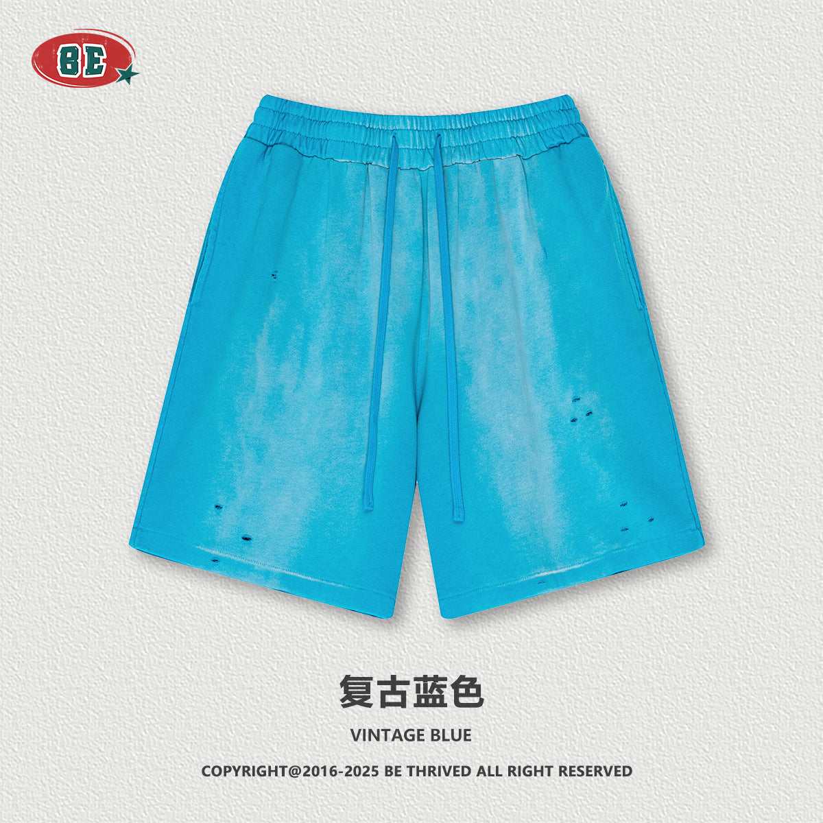 BE FOG Color Ripped 100% Cotton Tee