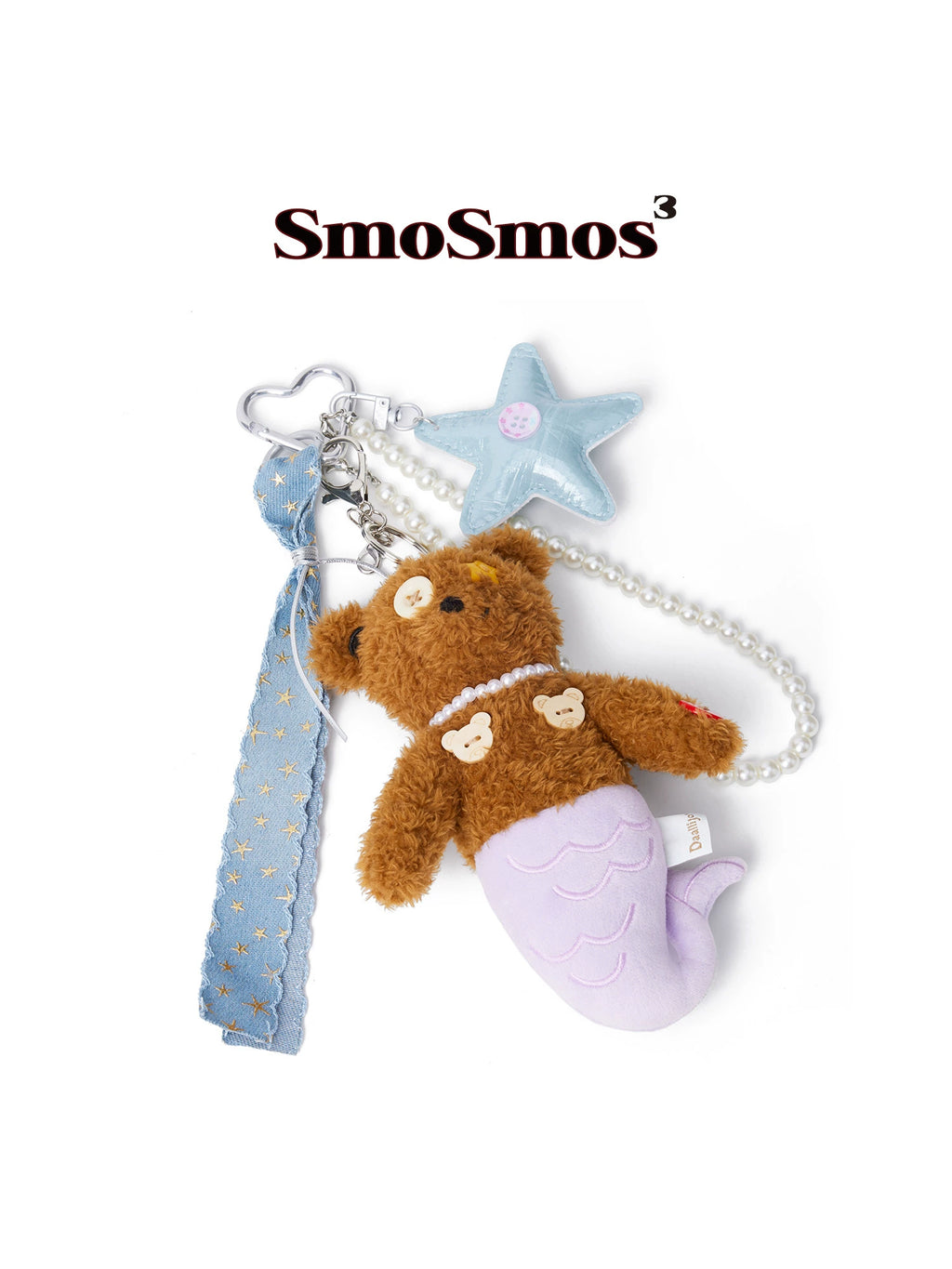 SmoSmos Abstract Spoof Bear Bag Pendant