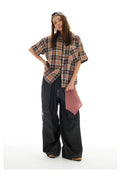 US Vintage Loose Hip Hop Drawstring Trousers