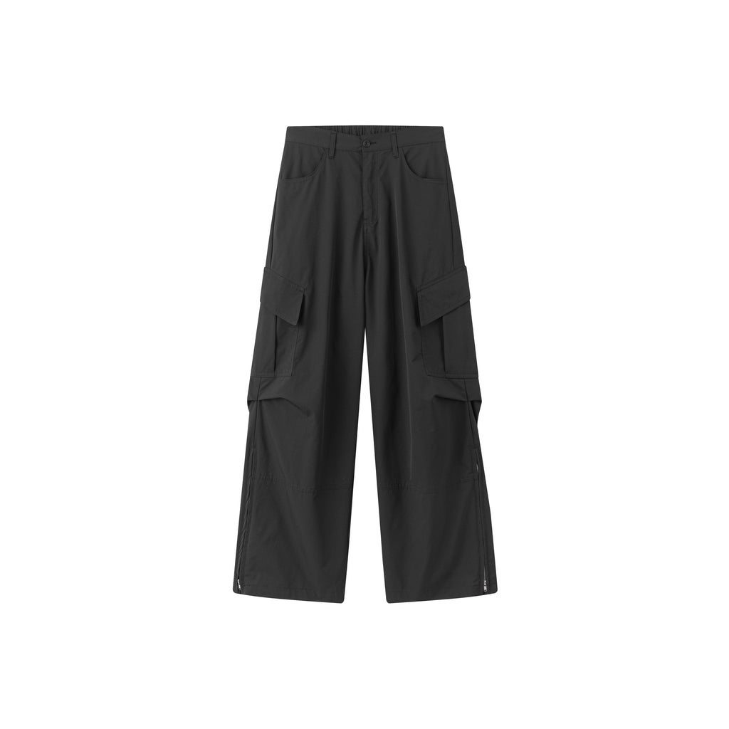 Anniehall Vintage Pant Leg Zip Nylon Overalls