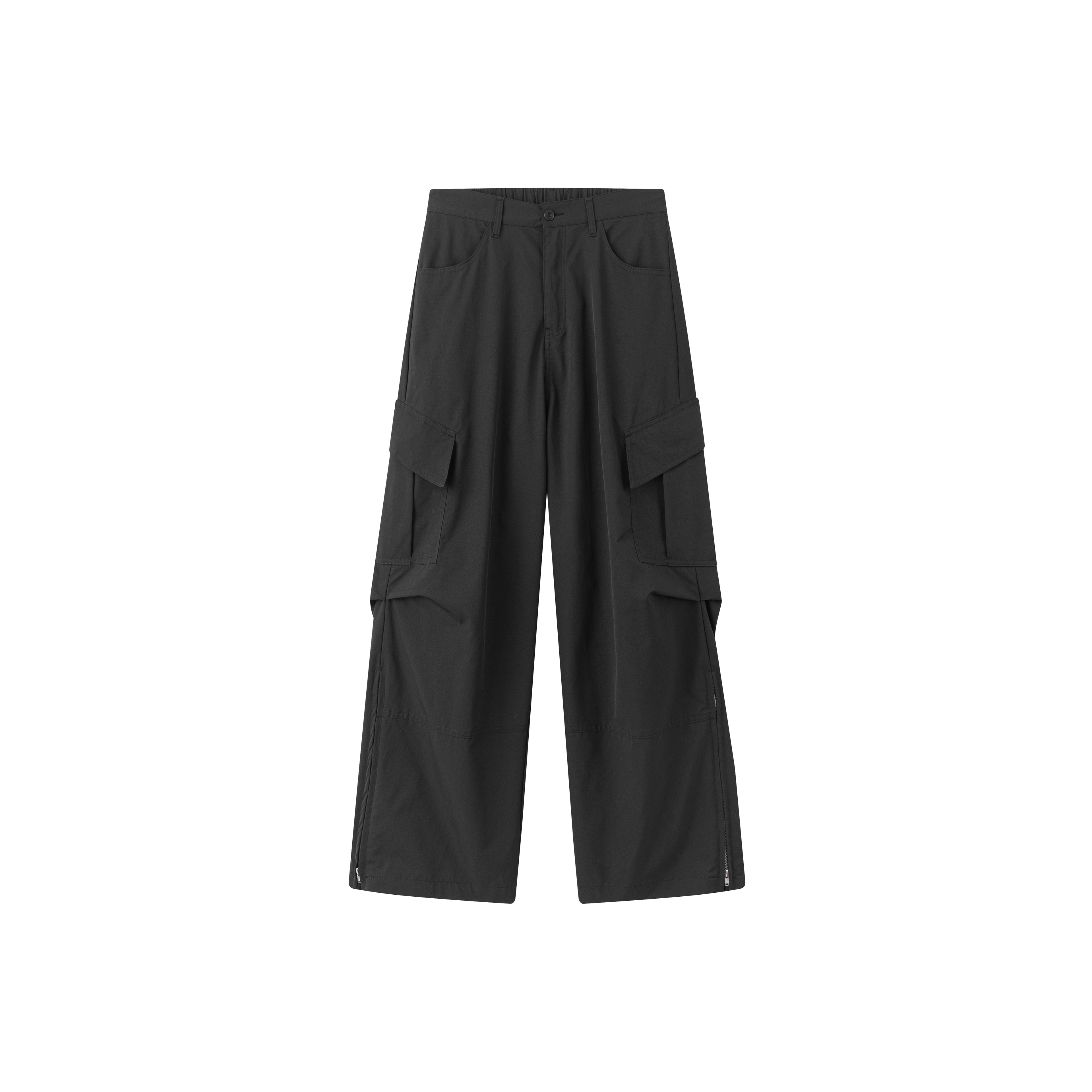 Anniehall Vintage Pant Leg Zip Nylon Overalls