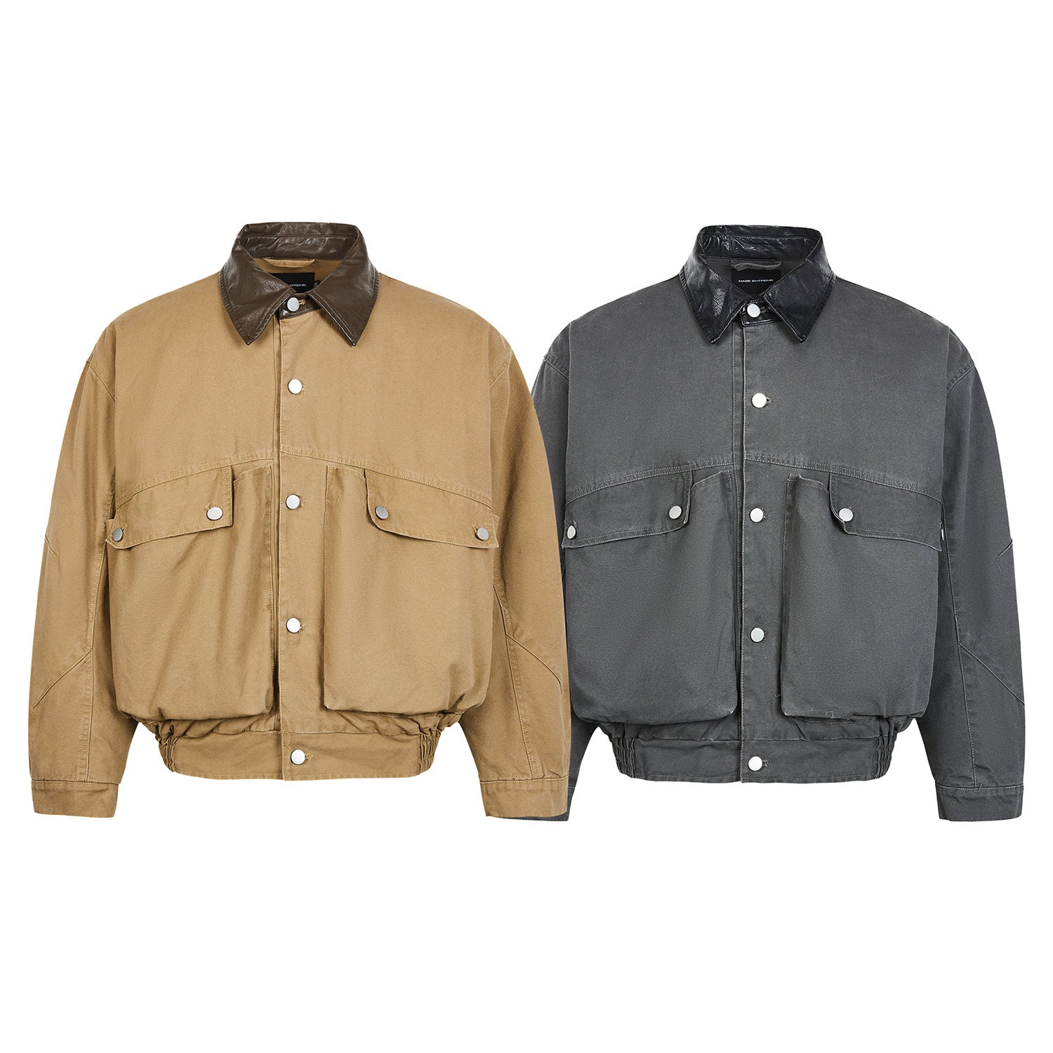 MADEEXTREME Lapel short wide thickened jacket