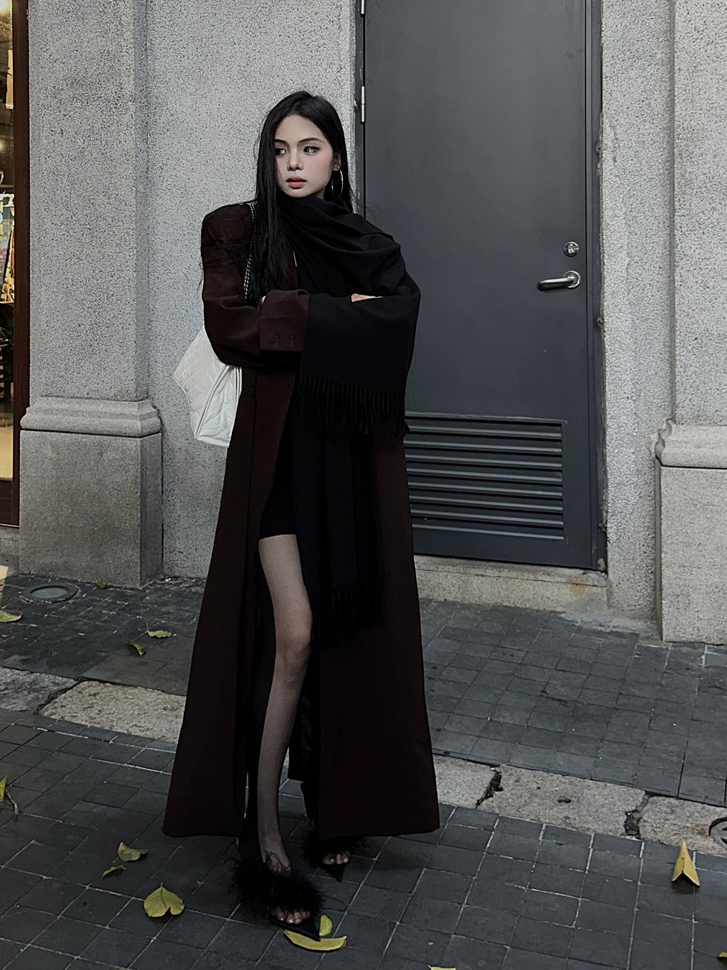 CHUYUQI High-end Aura Long Loose Blazer