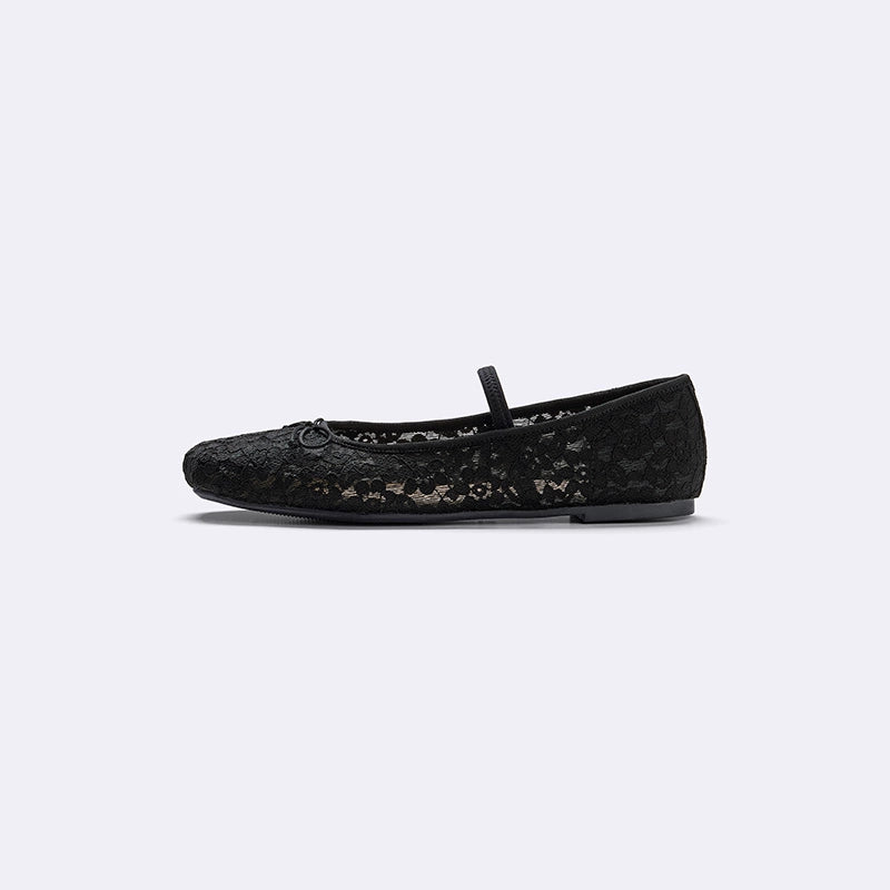GU Strap Flat Heel Ballet Shoes