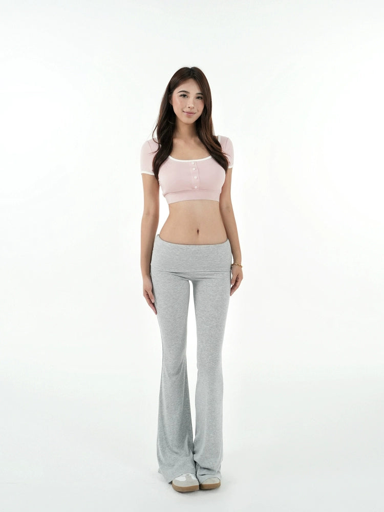 Jim Kennet Contrast U-neck Short Tee