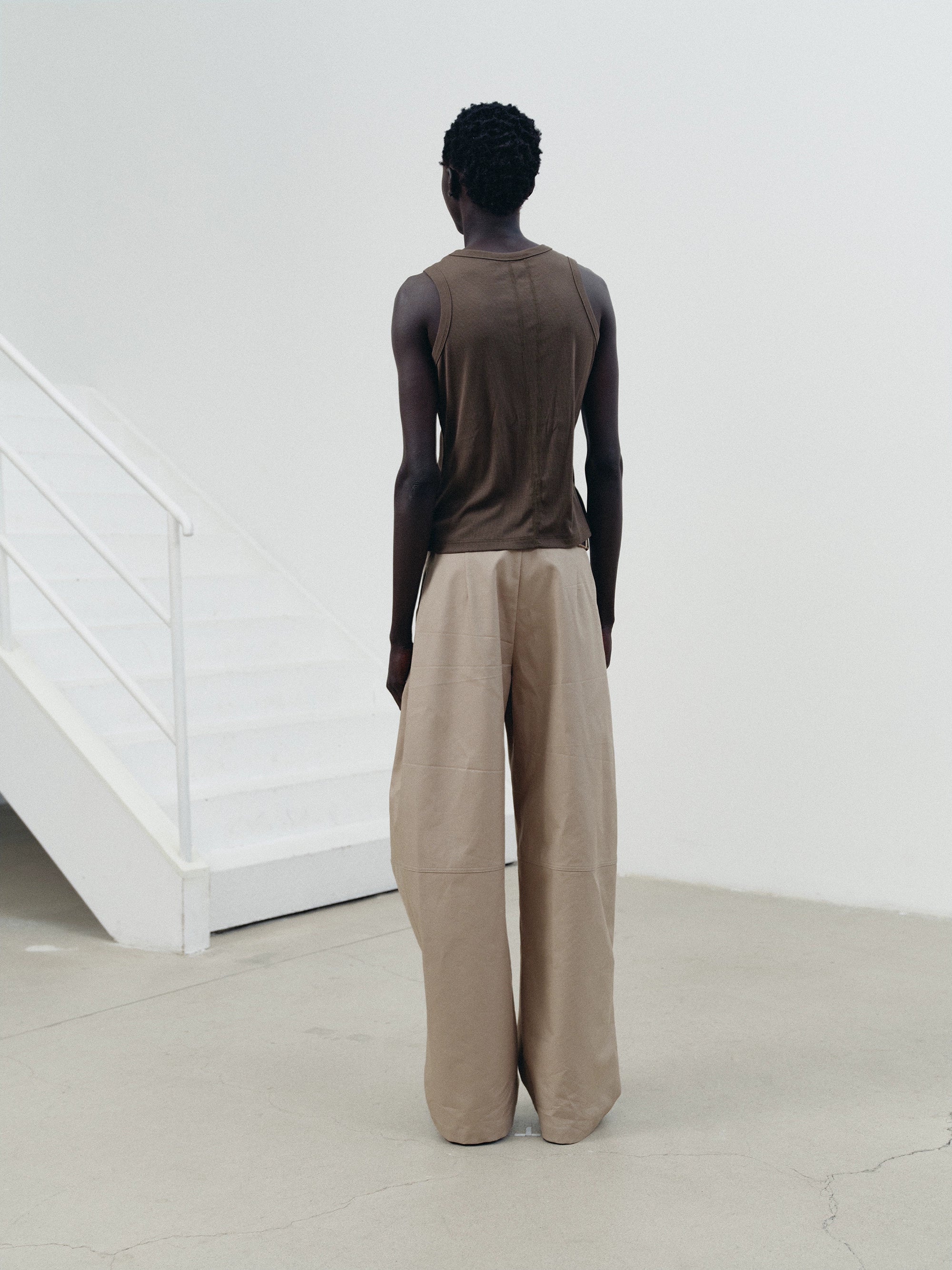 NOT UGLY Smooth Stitch Three-color Waist Fit Vest