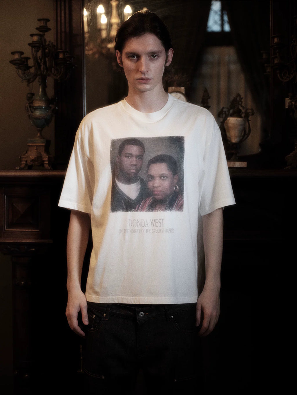 WANNA LAB Retro Crew Neck Loose Tee
