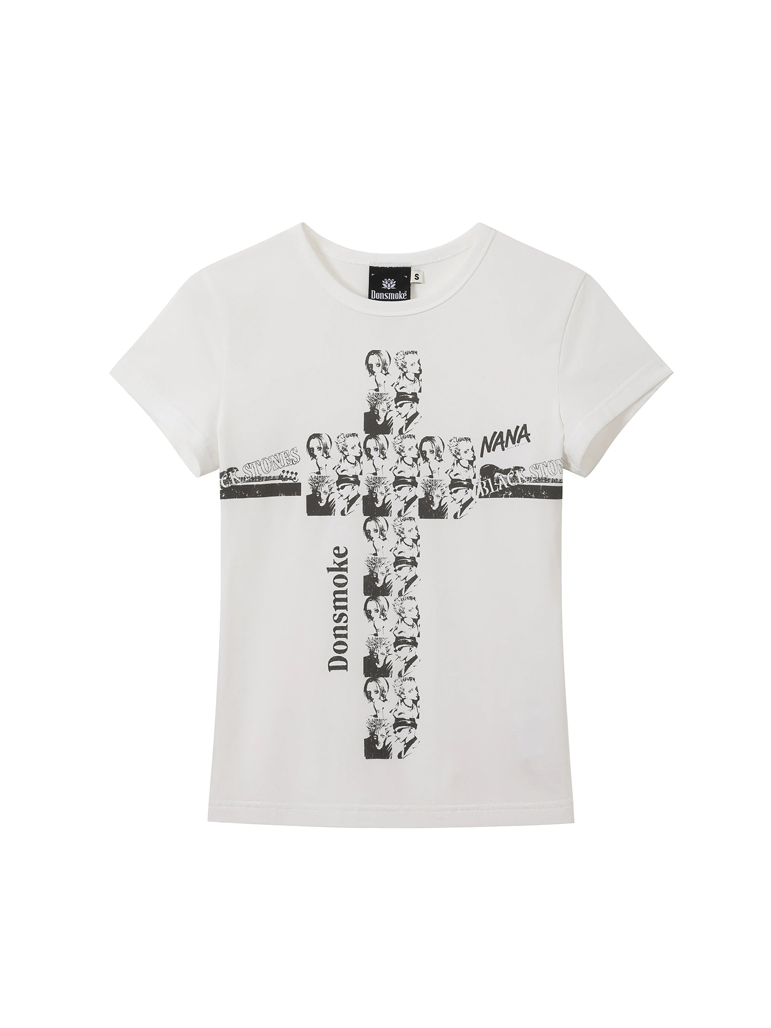 DSM Group Portrait Front Shoulder Print Babes Tee