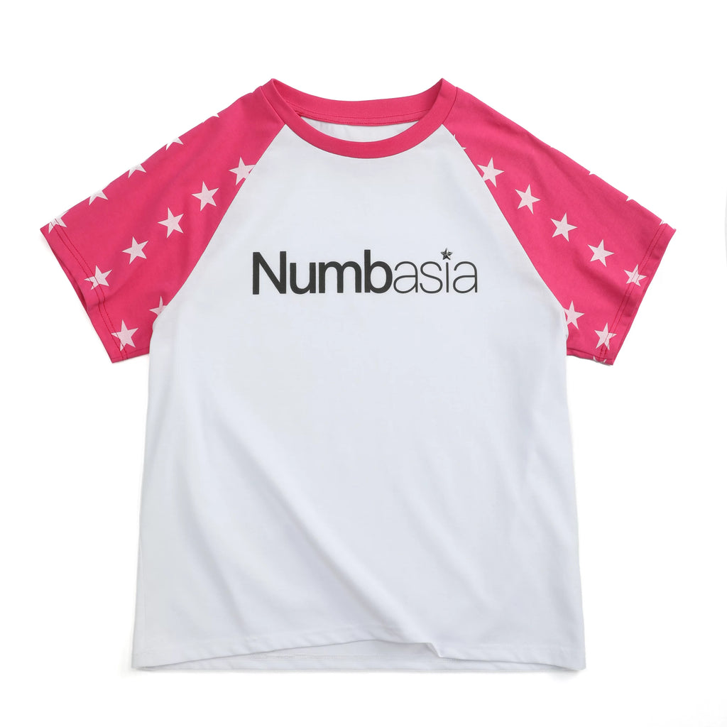 NumbAsia Star Rough Sleeve Printed Hot Diamond Tee