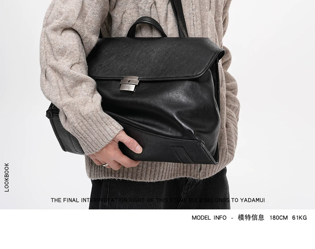 YADAMUI Large Capacity Commuter Retro Messenger Bag