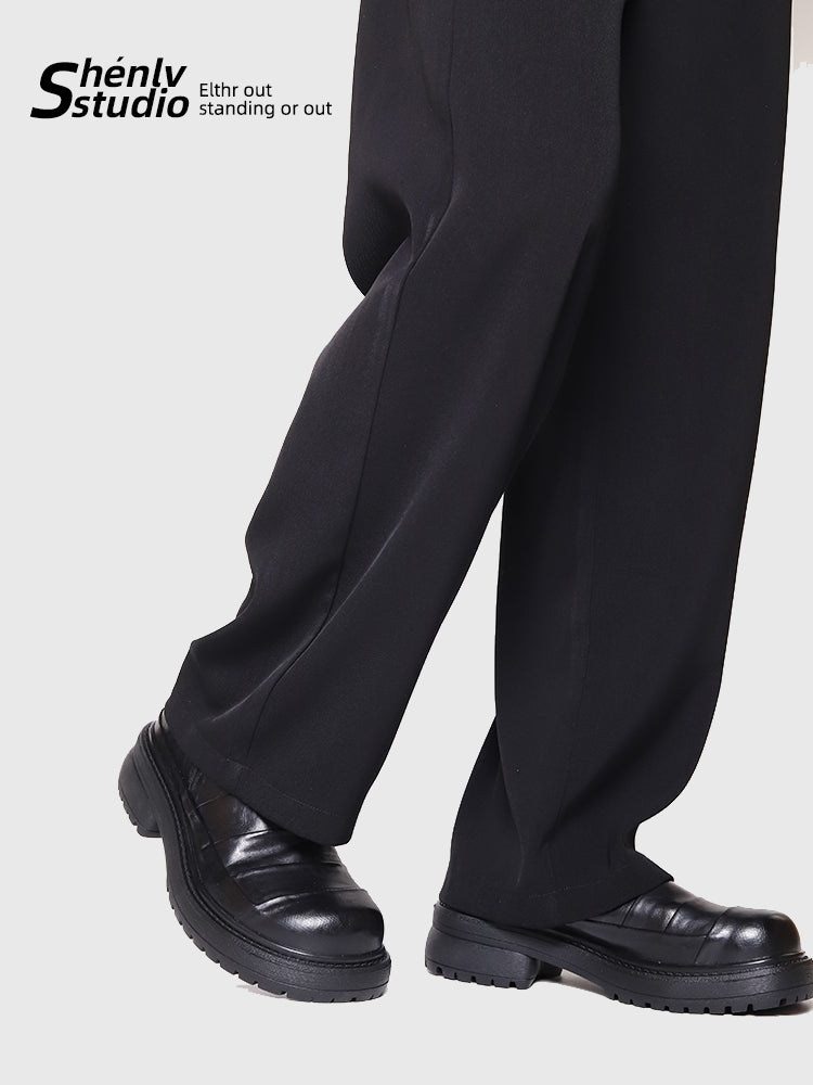 SHENLV STUDIO head-up splicing ARMOR derby shoes