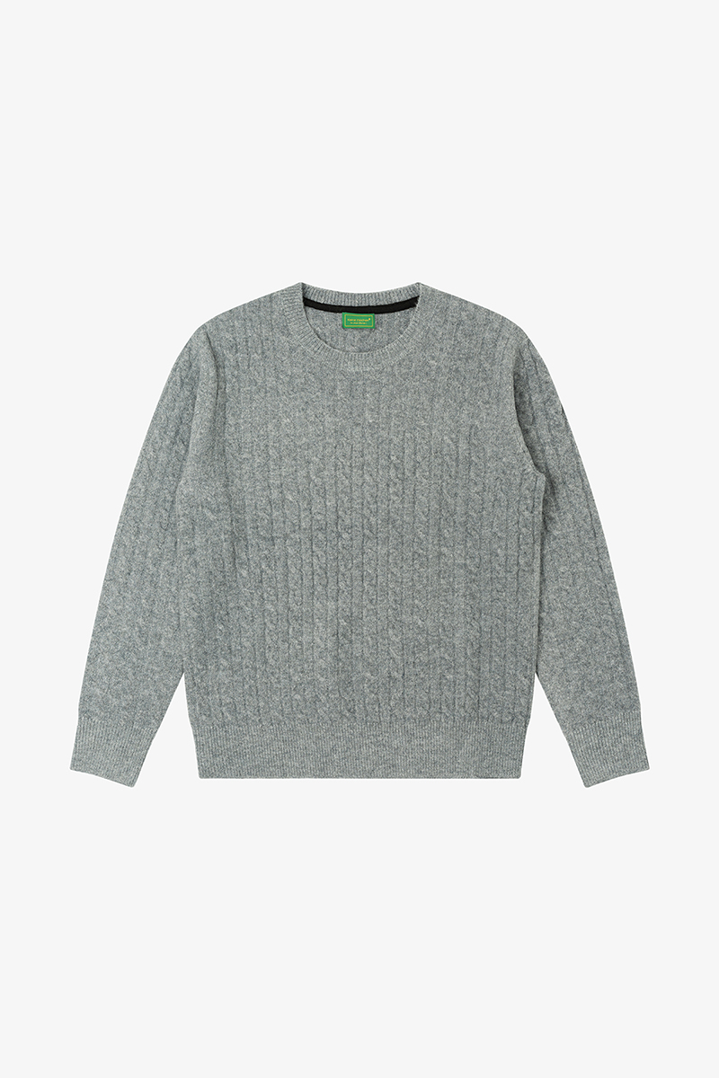 No Logo Casualknitting Crew Neck Sweater