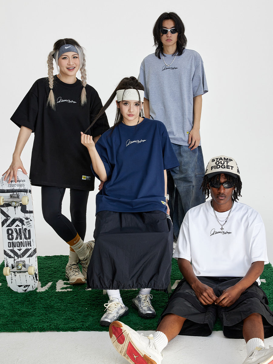 The 76th Human NMK Basic Handwritten Letters 100% Cotton Tee