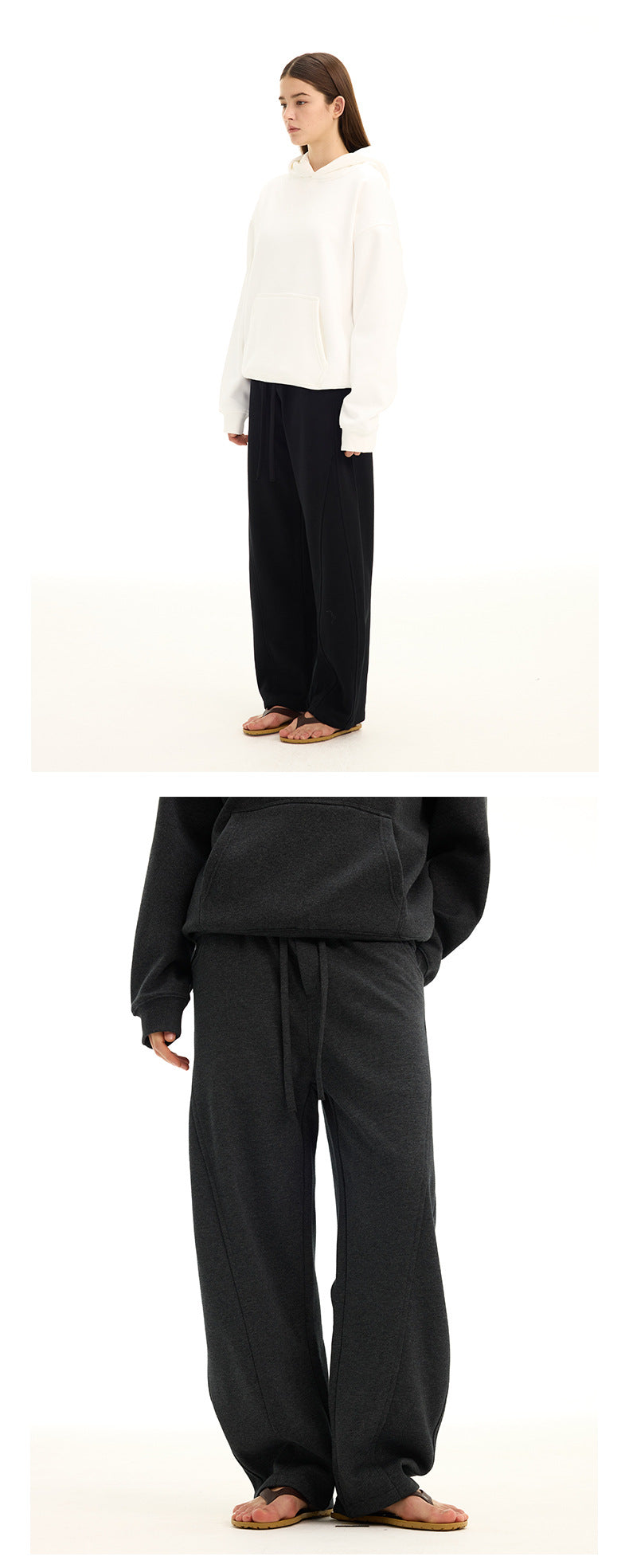 UNF Structure Split Fleece Thickened Straight Scimitar Pants