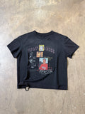VOWPROGRESS Vintage Front Shoulder Casual Tee