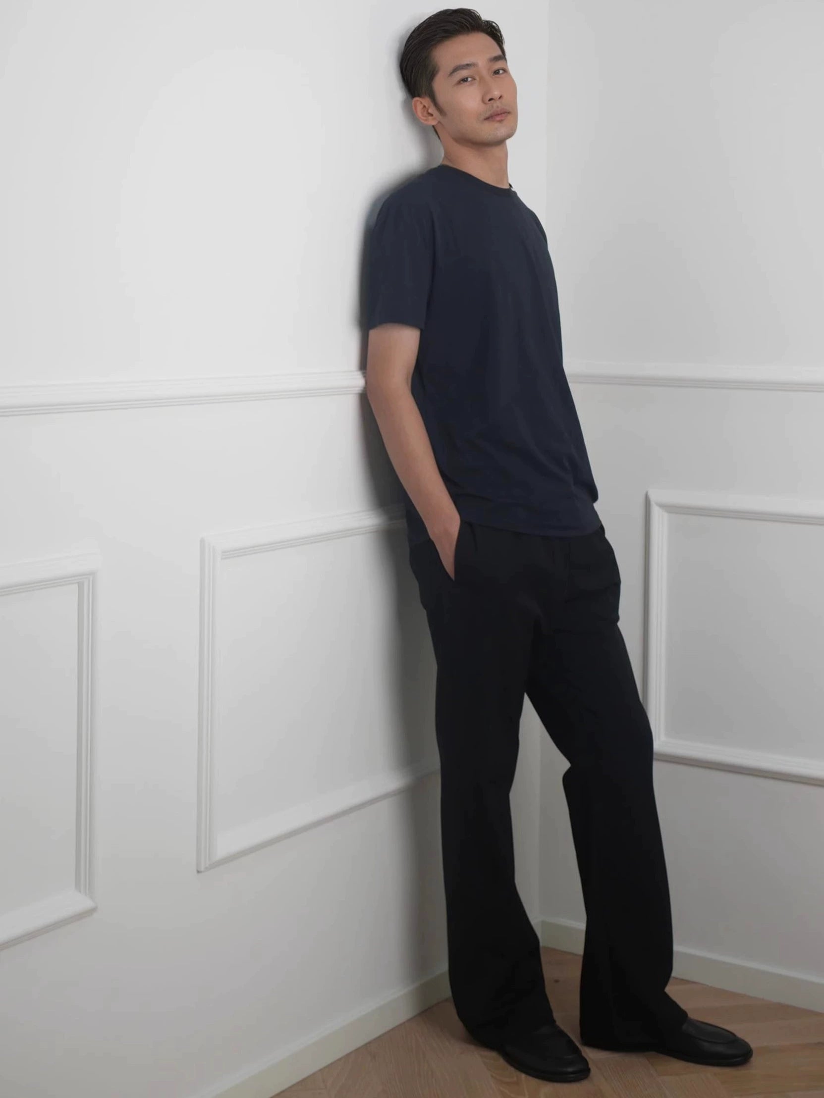 NO LOGO Lyocell Micro-pants