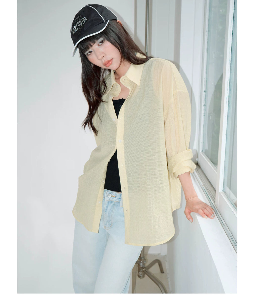 FUNKYFUN Light and Loose Sunscreen Blouse Jacket