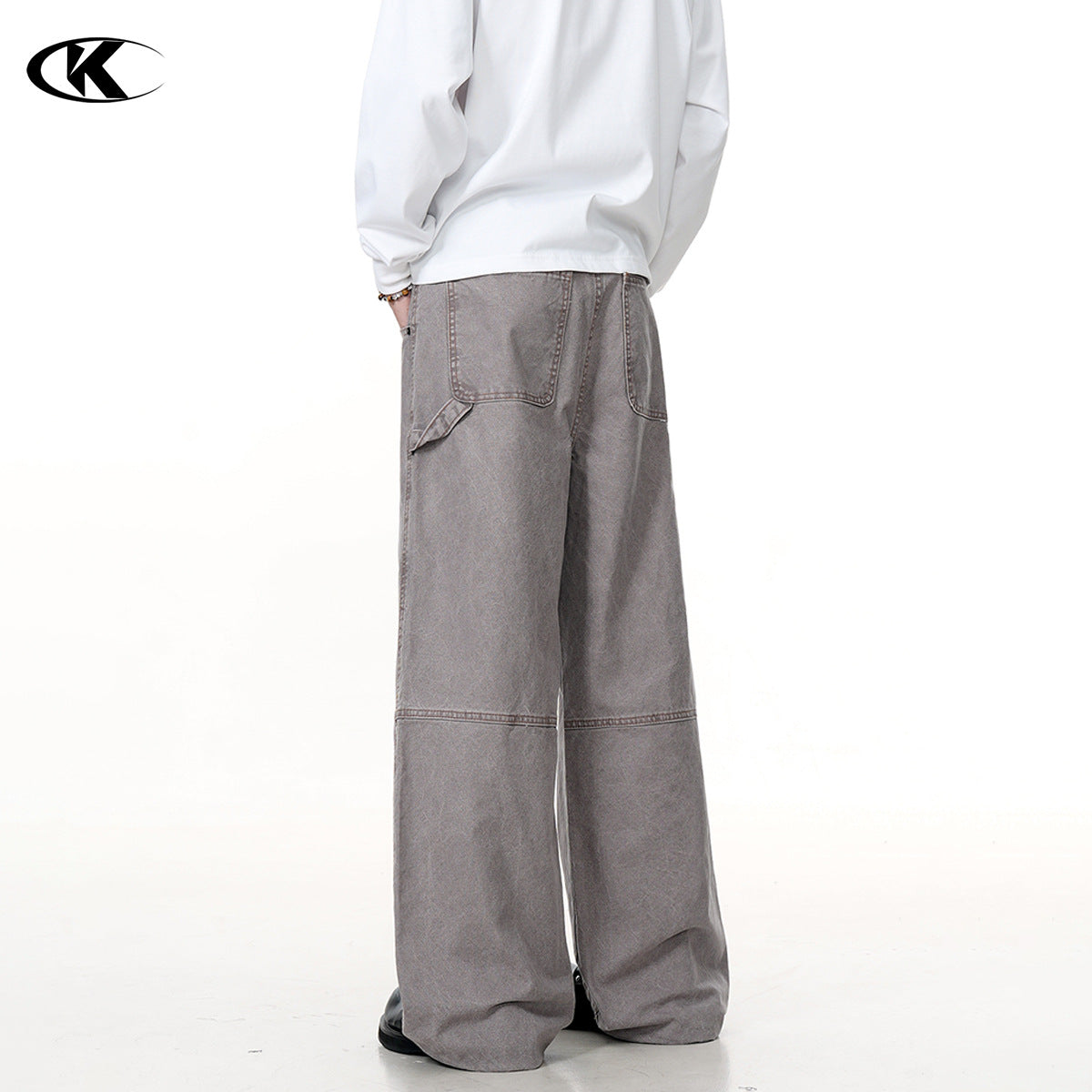 11KN ink splashing graffiti tooling jeans