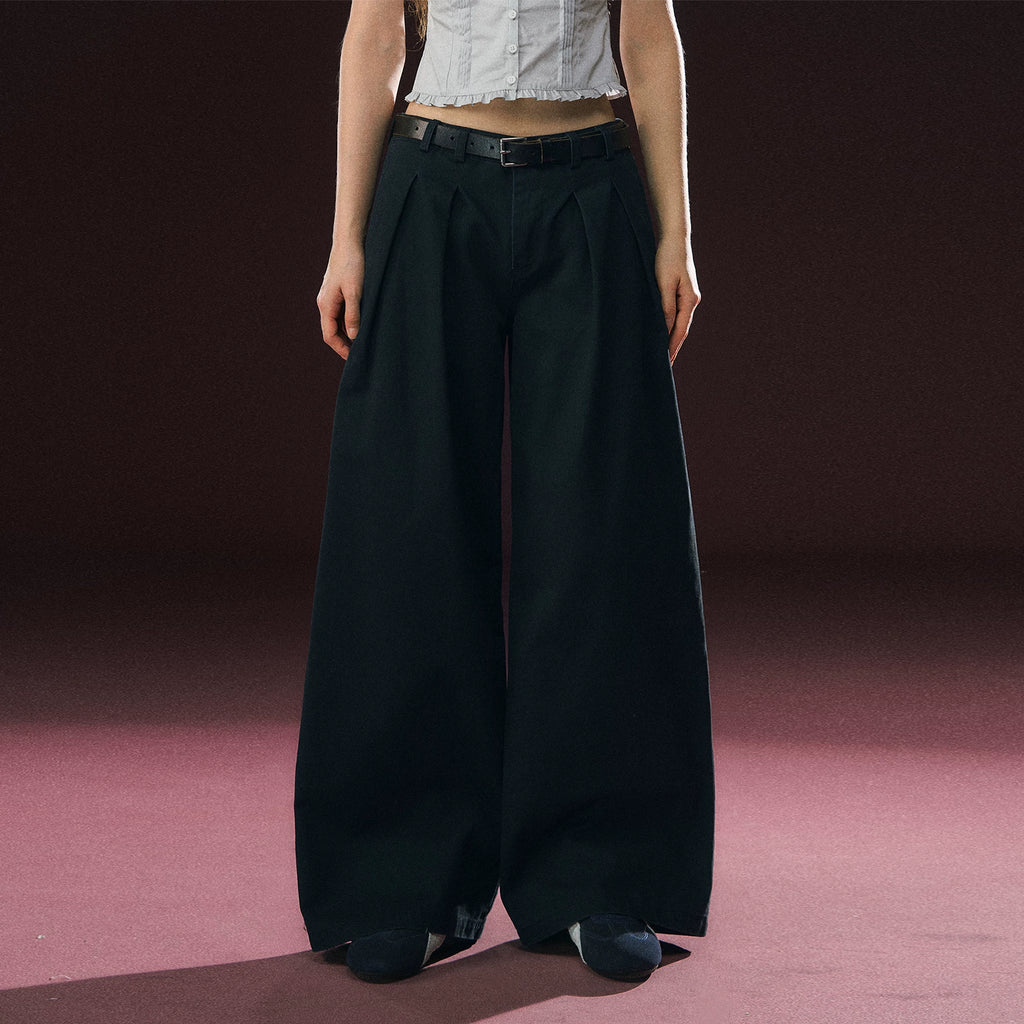 Ariseism Vintage Loose Wide Leg Casual Pants