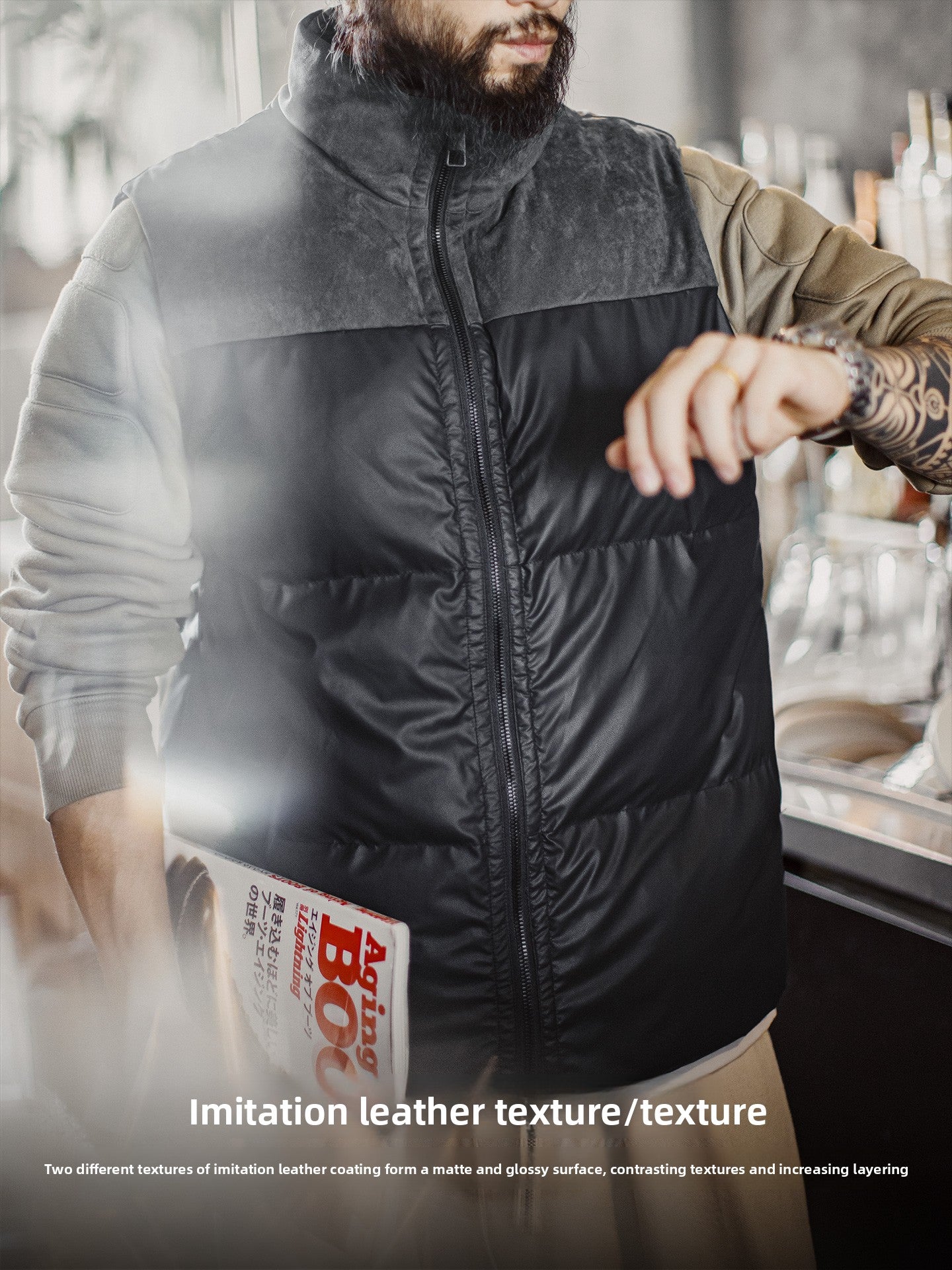 Madden thermal padded black vest