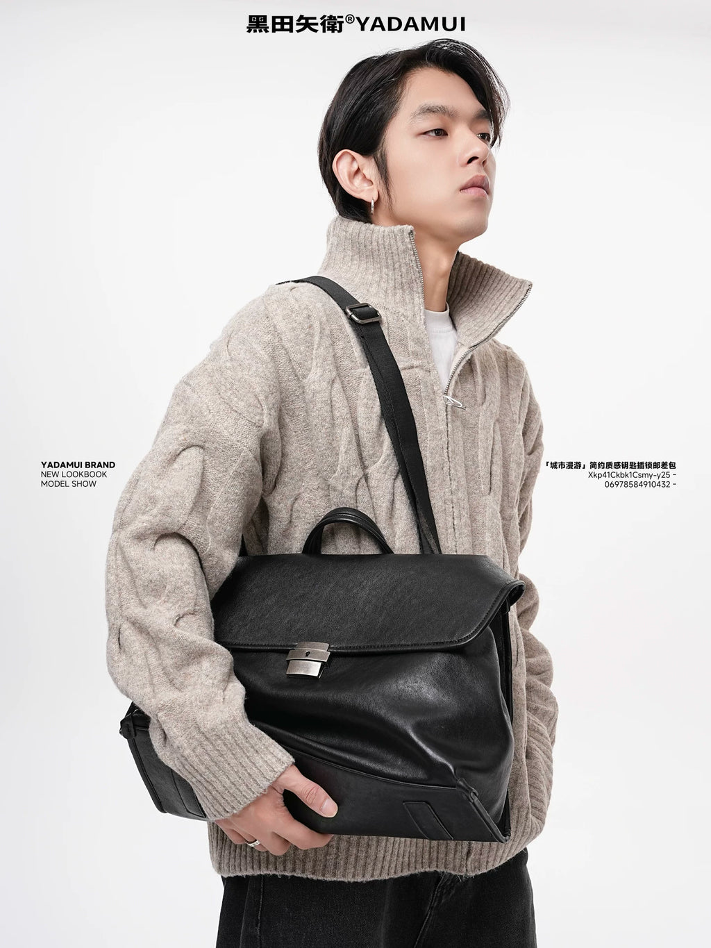 YADAMUI Large Capacity Commuter Retro Messenger Bag