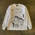 UPUPXIA Cartoon Graffiti Print Casual Tee