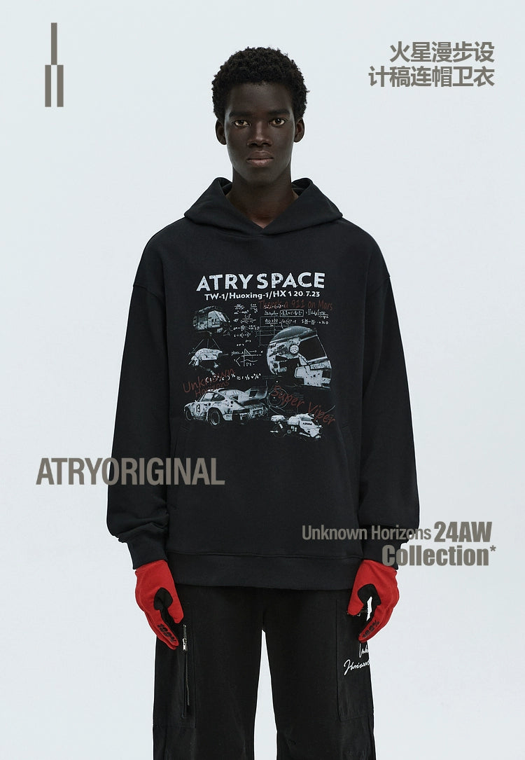 ATRY Mars Walk Design Draft Hooded Sweater