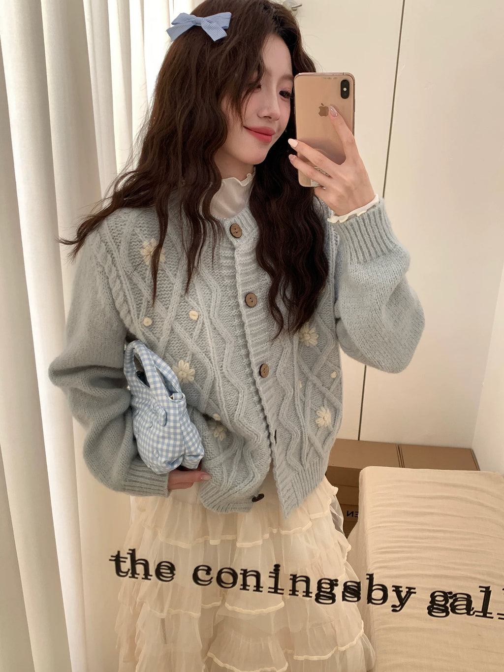 Even Korean Gentle Casual Handmade Crochet Sweater