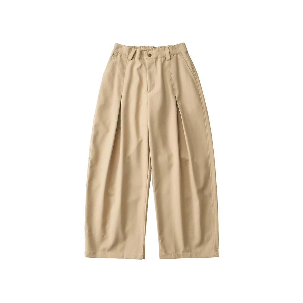LIVINGTOWN Vintage Pleated Casual Wide-leg Pants