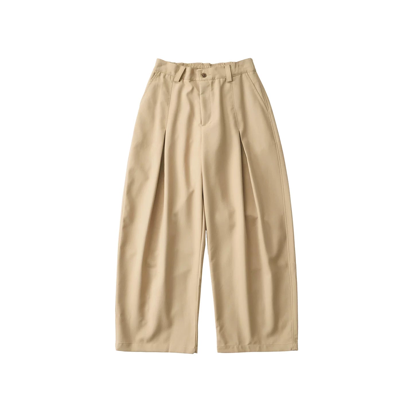 LIVINGTOWN Vintage Pleated Casual Wide-leg Pants