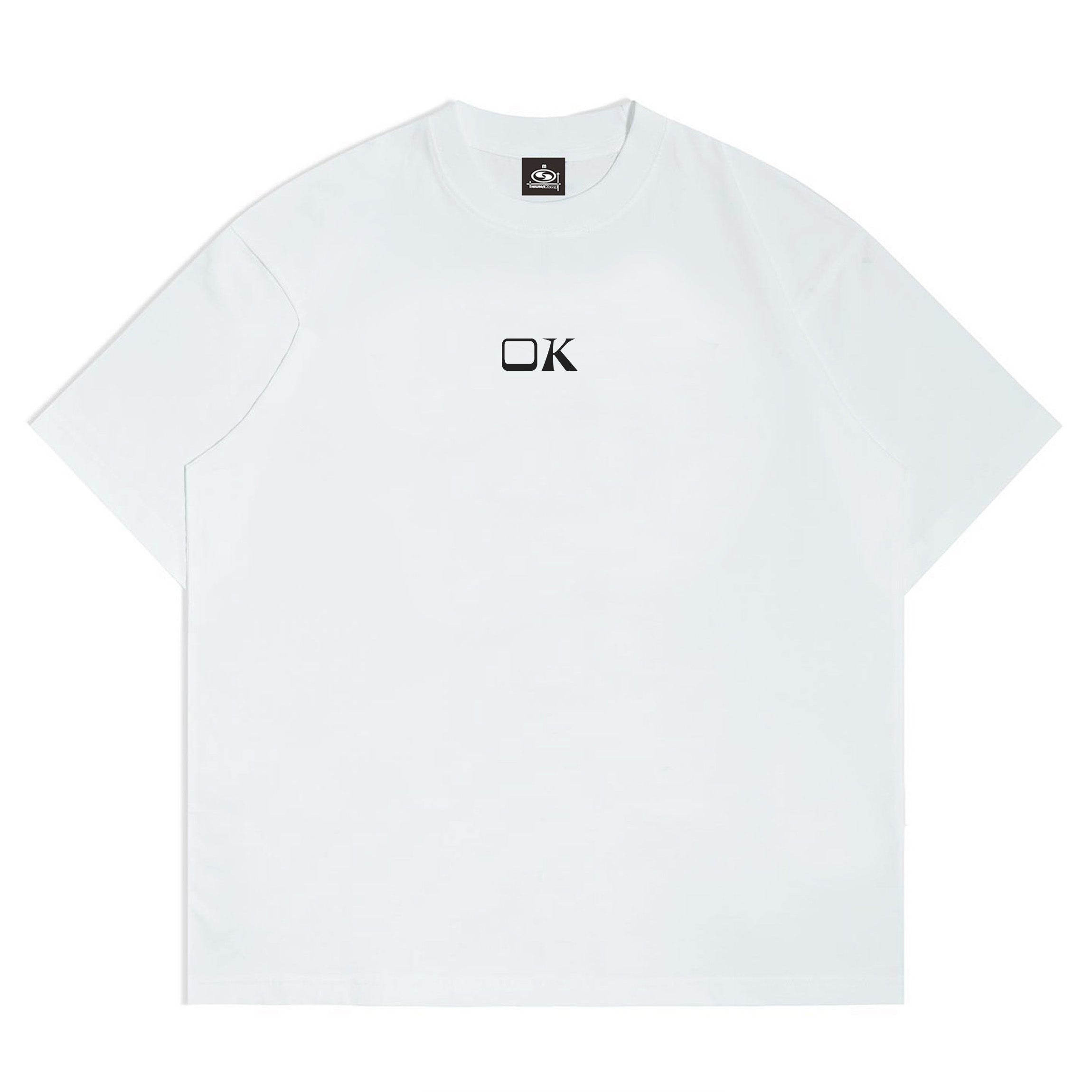 The 76th human NMK heavy 260g ok slogan 100% Cotton Tee