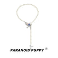 ParanoidP Y Word Pearl Light Luxury High-end Necklace
