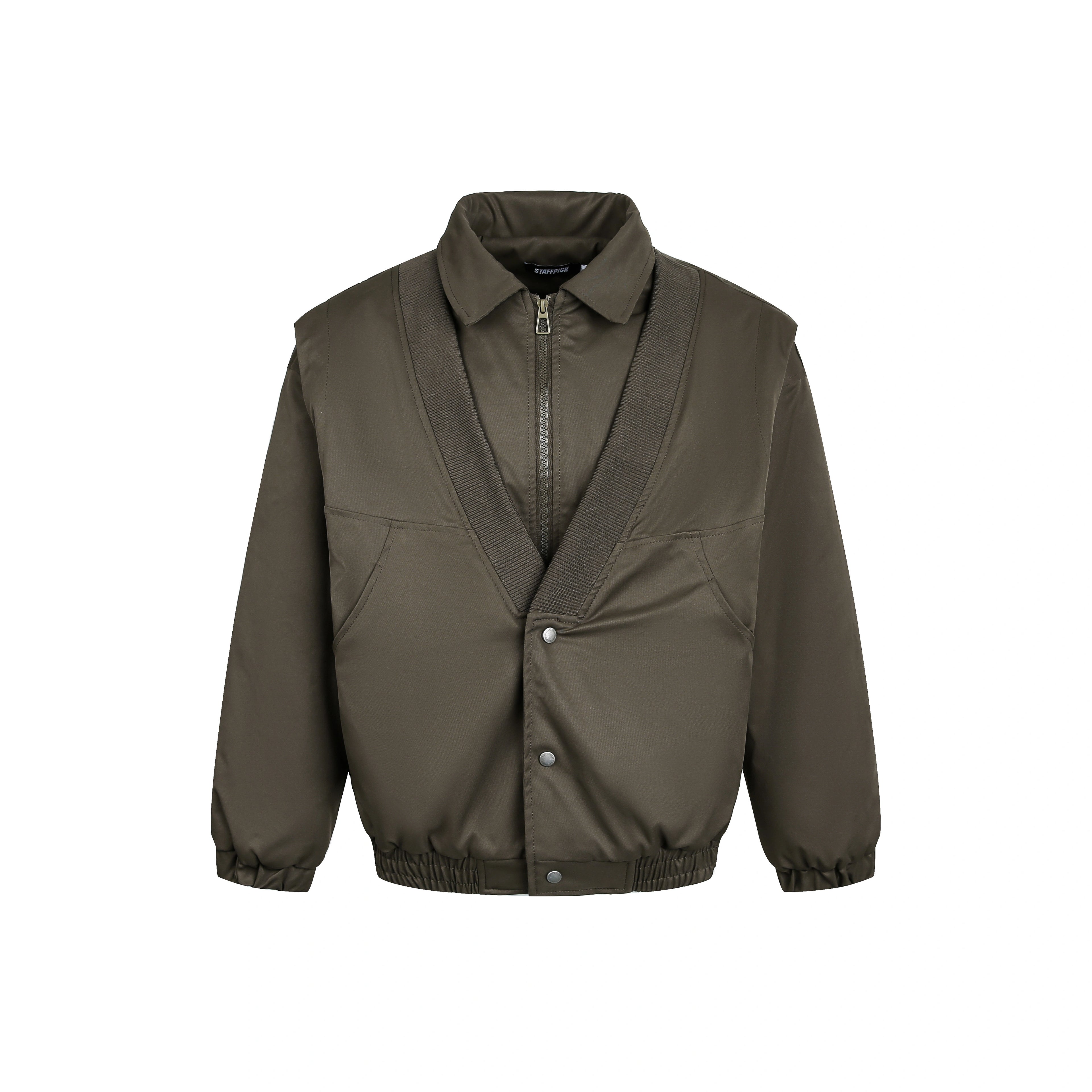 NOMANIAI Fake Two-piece Lapel V-neck Jacket