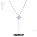 SUMIYAKI Rotating Windmill Pull Adjustment Necklace