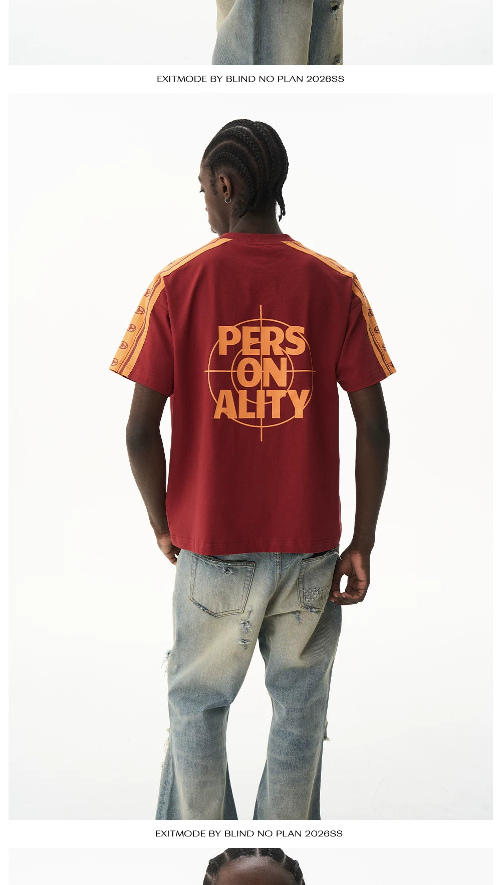 BLINDNOPLAN Vintage Contrast Sports Tee