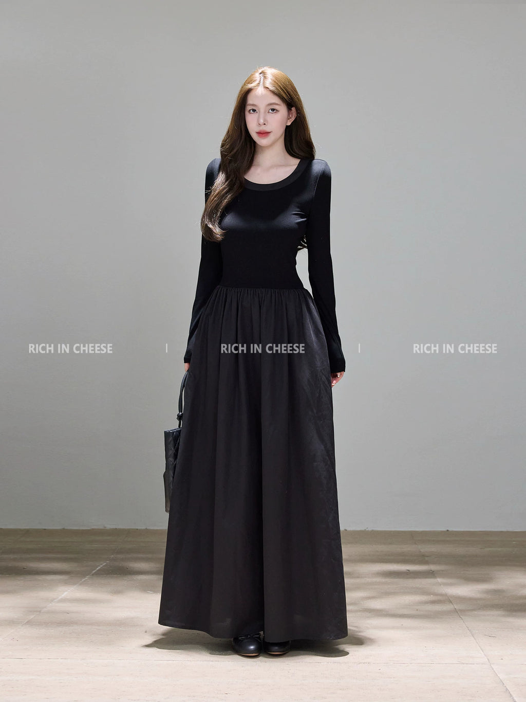 RICH IN CHEESE High-end Bow-tie Dress
