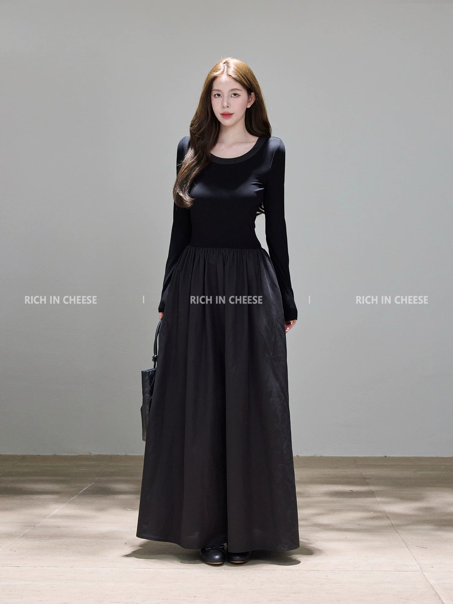 RICH IN CHEESE High-end Bow-tie Dress