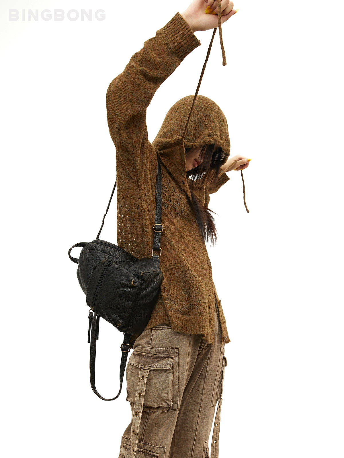 BINGBONG Mini Retro Small School Bag Backpack