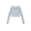 Ablueberry Hollow Short Loose Lazy Casual Sweater